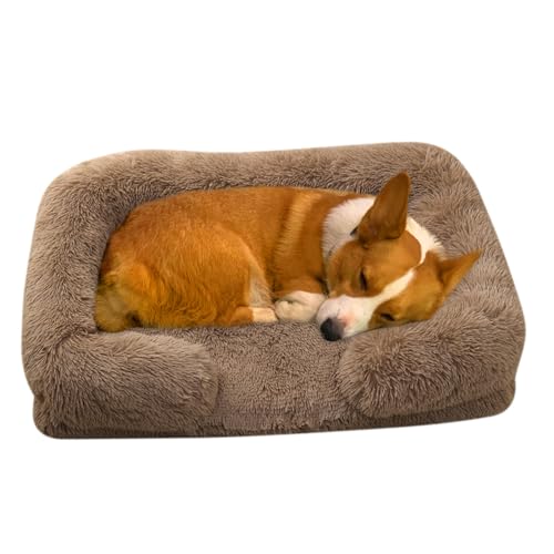 RUYICZB Orthopädisches Hundebett Grosse Hunde, Hundekissen, Hundesofa Mittelgroße Hunde, Katzenbett, Hundekörbchen, Anti-Angst Hundekorb, Abnehmbar Und Waschbar,Brown d,M 23.6X18.9X6in RUYICZB Orthopädisches Hundebett Grosse Hunde, Hundekissen, Hundesofa Mittelgroße Hunde, Katzenbett, Hundekörbchen, Anti-Angst Hundekorb, Abnehmbar Und Waschbar,Brown d,M 23.6X18.9X6in von RUYICZB