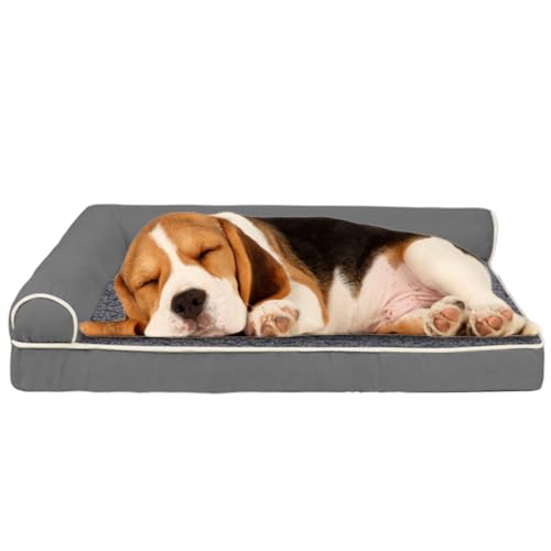 RUYICZB Orthopädisches Hundebett L Form Hundematte, Ergonomisches Hundematratze Hundecouch, Hundekissen Bezug Abnehmbar Waschbar, Hundesofa Für Grosse Mittelgroße Kleine Hunde,Dark Gray,S RUYICZB Orthopädisches Hundebett L Form Hundematte, Ergonomisches Hundematratze Hundecouch, Hundekissen Bezug Abnehmbar Waschbar, Hundesofa Für Grosse Mittelgroße Kleine Hunde,Dark Gray,S von RUYICZB