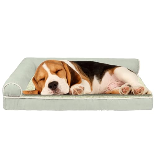 RUYICZB Orthopädisches Hundebett L Form Hundematte, Ergonomisches Hundematratze Hundecouch, Hundekissen Bezug Abnehmbar Waschbar, Hundesofa Für Grosse Mittelgroße Kleine Hunde,Light Green,S RUYICZB Orthopädisches Hundebett L Form Hundematte, Ergonomisches Hundematratze Hundecouch, Hundekissen Bezug Abnehmbar Waschbar, Hundesofa Für Grosse Mittelgroße Kleine Hunde,Light Green,S von RUYICZB