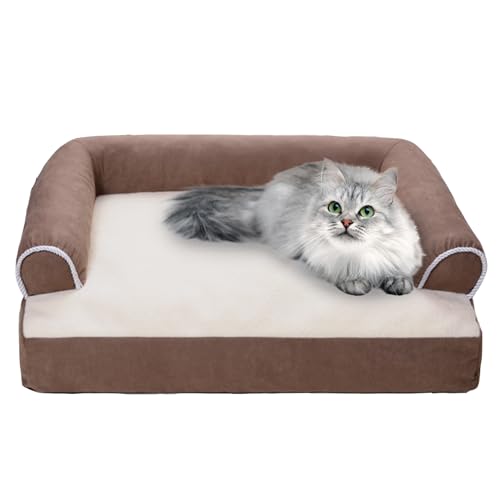 RUYICZB Orthopädisches Hundebett Mittelgroße Hunde Hundesofa, Hundekorb Hundekissen Bezug Abnehmbar Und Waschbar rutschfest Hundebetten, Hundekörbchen Mit Hohem Rand,Braun,M RUYICZB Orthopädisches Hundebett Mittelgroße Hunde Hundesofa, Hundekorb Hundekissen Bezug Abnehmbar Und Waschbar rutschfest Hundebetten, Hundekörbchen Mit Hohem Rand,Braun,M von RUYICZB