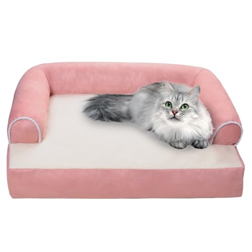 RUYICZB Orthopädisches Hundebett Mittelgroße Hunde Hundesofa, Hundekorb Hundekissen Bezug Abnehmbar Und Waschbar rutschfest Hundebetten, Hundekörbchen Mit Hohem Rand,Rosa,M RUYICZB Orthopädisches Hundebett Mittelgroße Hunde Hundesofa, Hundekorb Hundekissen Bezug Abnehmbar Und Waschbar rutschfest Hundebetten, Hundekörbchen Mit Hohem Rand,Rosa,M von RUYICZB