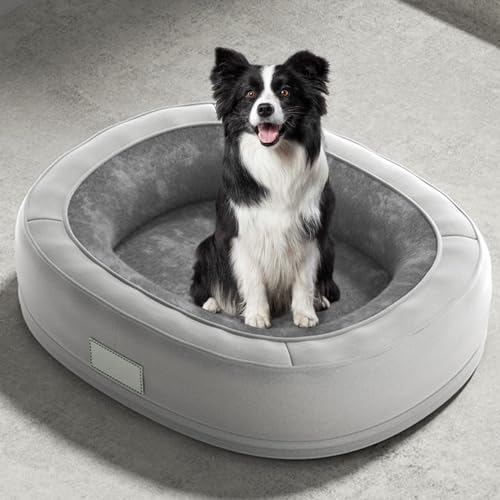RUYICZB Orthopädisches Hundebett Rund, Donut-Design Anti Stress Hundekissen Hundesofa Katzenbett Für Nacht, Katzenkörbchen Warm Winter, Memory Foam Hundekorb Weiche Polsterung,Dark Gray,L RUYICZB Orthopädisches Hundebett Rund, Donut-Design Anti Stress Hundekissen Hundesofa Katzenbett Für Nacht, Katzenkörbchen Warm Winter, Memory Foam Hundekorb Weiche Polsterung,Dark Gray,L von RUYICZB
