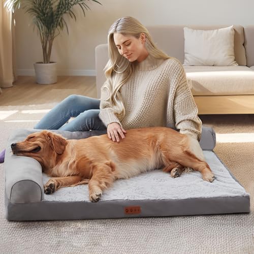 RUYICZB Orthopädisches Hundebett aus Memory-Schaum, Hundecouch-Design mit Memory-Schaum-Unterstützung, Hundesofas mit waschbarem, abnehmbarem Bezug,75cmx50cmx15cm RUYICZB Orthopädisches Hundebett aus Memory-Schaum, Hundecouch-Design mit Memory-Schaum-Unterstützung, Hundesofas mit waschbarem, abnehmbarem Bezug,75cmx50cmx15cm von RUYICZB