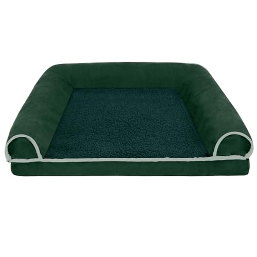 RUYICZB Orthopädisches Hundekistenbett, Hundebett mit wasserdichtem Futter und abnehmbarem Bezug mit Reißverschluss, waschbares Haustierbettsofa,Grün,120x80x16cm RUYICZB Orthopädisches Hundekistenbett, Hundebett mit wasserdichtem Futter und abnehmbarem Bezug mit Reißverschluss, waschbares Haustierbettsofa,Grün,120x80x16cm von RUYICZB