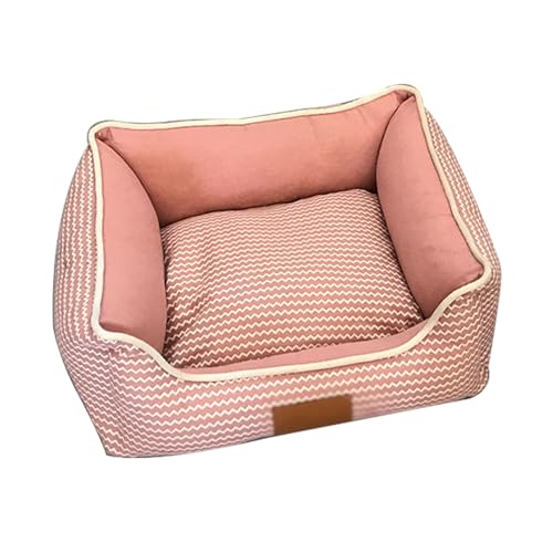 RUYICZB Orthopädisches Hundesofabett, rechteckiges, waschbares Haustierbett zum Schlafen, Hundecouchbett mit abnehmbarem Bezug mit Reißverschluss,Rosa,65x60cm RUYICZB Orthopädisches Hundesofabett, rechteckiges, waschbares Haustierbett zum Schlafen, Hundecouchbett mit abnehmbarem Bezug mit Reißverschluss,Rosa,65x60cm von RUYICZB