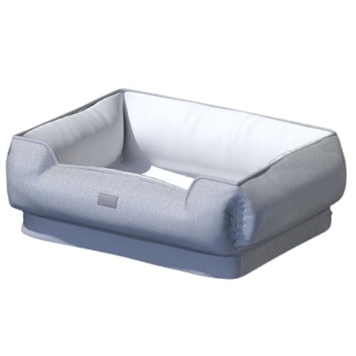 RUYICZB Orthopädisches Hundesofabett aus Memory-Schaum, Hundebett mit vierseitigem Nackenrollenkissen, waschbares Haustier-Sofabett mit abnehmbarem Bezug,Weiß,70x55x25cm RUYICZB Orthopädisches Hundesofabett aus Memory-Schaum, Hundebett mit vierseitigem Nackenrollenkissen, waschbares Haustier-Sofabett mit abnehmbarem Bezug,Weiß,70x55x25cm von RUYICZB