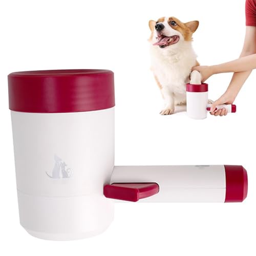 RUYICZB Pfotenreiniger Für Hunde, Automatischer Hundepfotenreiniger, Hundepfoten Reiniger Kleine Hunde, Silikon Haustierpfotenreiniger Pfoten Reinigen Hund Katzen Paw Washer,Rot RUYICZB Pfotenreiniger Für Hunde, Automatischer Hundepfotenreiniger, Hundepfoten Reiniger Kleine Hunde, Silikon Haustierpfotenreiniger Pfoten Reinigen Hund Katzen Paw Washer,Rot von RUYICZB