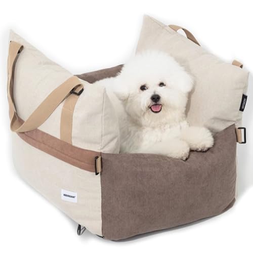 RUYICZB Premium Hunde Autositz, Multifunktionaler Hunde Autositz Für Kleine Bis Mittlere Hunde Vordersitz & Rückbank Hundebett Hundetasche Reise, Autositz Hund, Hundesitz Auto RUYICZB Premium Hunde Autositz, Multifunktionaler Hunde Autositz Für Kleine Bis Mittlere Hunde Vordersitz & Rückbank Hundebett Hundetasche Reise, Autositz Hund, Hundesitz Auto von RUYICZB
