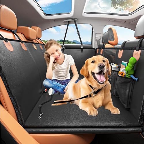 RUYICZB Rücksitzverlängerung für Hunde, Autositzbezug mit Harter Unterseite für Hunde mit Türschutz für unterwegs, Hundehängematte für den Rücksitz im Auto RUYICZB Rücksitzverlängerung für Hunde, Autositzbezug mit Harter Unterseite für Hunde mit Türschutz für unterwegs, Hundehängematte für den Rücksitz im Auto von RUYICZB