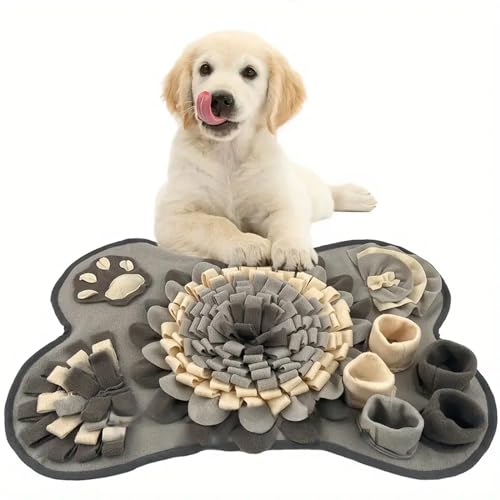 RUYICZB Schnüffelteppich Für Hunde, Anti-Rutsch Hunde Schnüffelteppich, Schnüffelmatte Hund Für Kleine Mittelgroße Große Hunde, Intelligenzspielzeug Hund Fördert Natürliche Futtersuche,Grau RUYICZB Schnüffelteppich Für Hunde, Anti-Rutsch Hunde Schnüffelteppich, Schnüffelmatte Hund Für Kleine Mittelgroße Große Hunde, Intelligenzspielzeug Hund Fördert Natürliche Futtersuche,Grau von RUYICZB