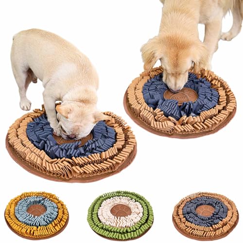 RUYICZB Schnüffelteppich Für Hunde 48Cm Waschbar Trainingsmatte Riechen Trainieren Schnüffeldecke Intelligenzspielzeug Futtermatte rutschfest Hundespielzeug Für Kleine & Große Hunde,Blue Brown RUYICZB Schnüffelteppich Für Hunde 48Cm Waschbar Trainingsmatte Riechen Trainieren Schnüffeldecke Intelligenzspielzeug Futtermatte rutschfest Hundespielzeug Für Kleine & Große Hunde,Blue Brown von RUYICZB