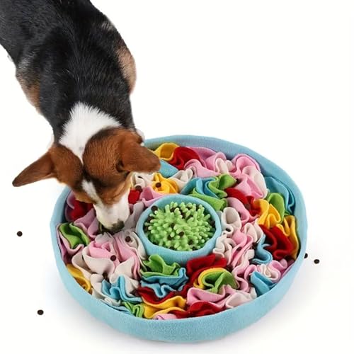 RUYICZB Schnüffelteppich Hunde, 38Cm Schnüffelspielzeug Waschbar Hundespielzeug Riechen Trainieren Hunde Futtermatte Trainieren Intelligenz Für Haustier Hunde Katzen Stressabbau,Blau RUYICZB Schnüffelteppich Hunde, 38Cm Schnüffelspielzeug Waschbar Hundespielzeug Riechen Trainieren Hunde Futtermatte Trainieren Intelligenz Für Haustier Hunde Katzen Stressabbau,Blau von RUYICZB