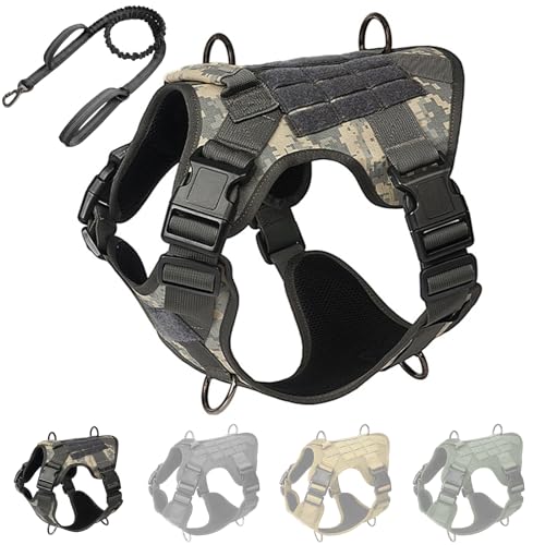 RUYICZB Taktisches Hundegeschirr Mittlere Grosse Hunde, No-Pull Brustgeschirr Mit MOLLE Griff, Atmungsaktiv Militär Sicherheitsgeschirr, Verstellbares Gepolstert Hundeweste,Army,Medium RUYICZB Taktisches Hundegeschirr Mittlere Grosse Hunde, No-Pull Brustgeschirr Mit MOLLE Griff, Atmungsaktiv Militär Sicherheitsgeschirr, Verstellbares Gepolstert Hundeweste,Army,Medium von RUYICZB