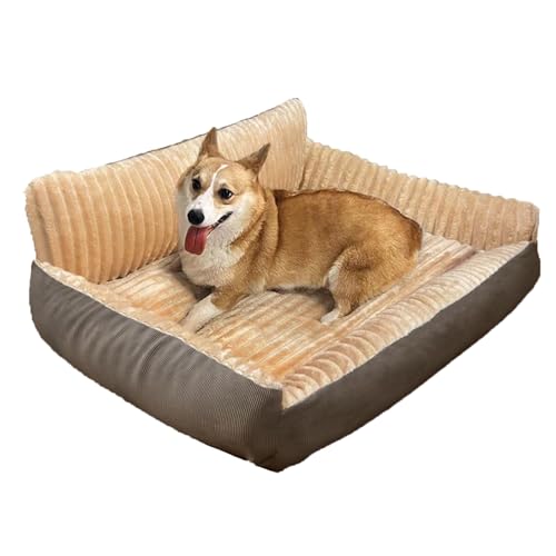 RUYICZB Warmes Hundebett/Katzenbett für den Winter, waschbares Hundebettsofa mit abnehmbarem, waschbarem Bezug und Rutschfester Unterseite, bequemes Haustierbett,Grau,53x35x13.5cm RUYICZB Warmes Hundebett/Katzenbett für den Winter, waschbares Hundebettsofa mit abnehmbarem, waschbarem Bezug und Rutschfester Unterseite, bequemes Haustierbett,Grau,53x35x13.5cm von RUYICZB