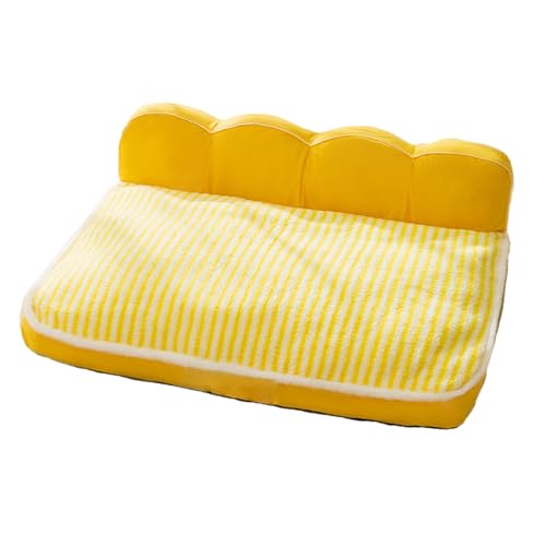 RUYICZB Waschbare Hundebetten, großes Hundebett mit abnehmbarem, waschbarem Bezug und Rutschfester Unterseite, Haustier-Schlafsofa mit bequemen Kissen,Yellow a,100x75x25cm RUYICZB Waschbare Hundebetten, großes Hundebett mit abnehmbarem, waschbarem Bezug und Rutschfester Unterseite, Haustier-Schlafsofa mit bequemen Kissen,Yellow a,100x75x25cm von RUYICZB