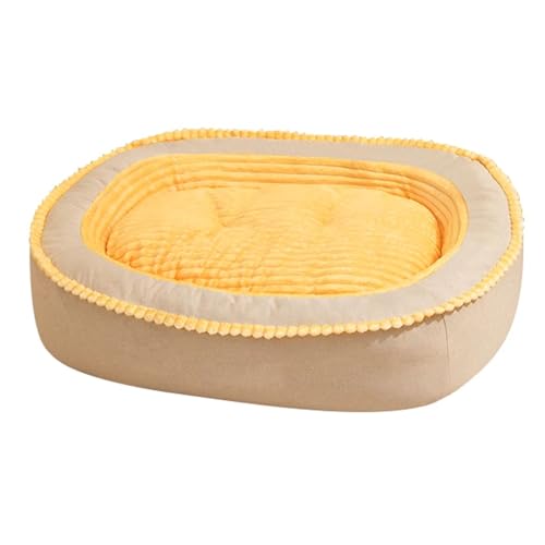 RUYICZB Waschbare Hundebetten, orthopädisches Hundesofabett mit Seitenkissen, bequemes Haustierbett mit abnehmbarem Bezug mit Reißverschluss,Gelb,120x90x23cm RUYICZB Waschbare Hundebetten, orthopädisches Hundesofabett mit Seitenkissen, bequemes Haustierbett mit abnehmbarem Bezug mit Reißverschluss,Gelb,120x90x23cm von RUYICZB