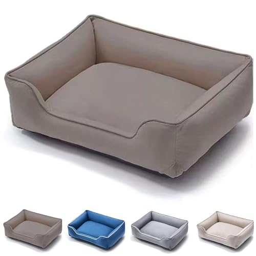 RUYICZB Waschbares Hundebett, Hundekorb Für Kleine Hunde, Welpen Oder Katzen, Hundekissen Flauschig, Hundesofa Erhöhte Ränder, Hundekörbchen Für Kleine Mittelgroße,Khaki,M RUYICZB Waschbares Hundebett, Hundekorb Für Kleine Hunde, Welpen Oder Katzen, Hundekissen Flauschig, Hundesofa Erhöhte Ränder, Hundekörbchen Für Kleine Mittelgroße,Khaki,M von RUYICZB