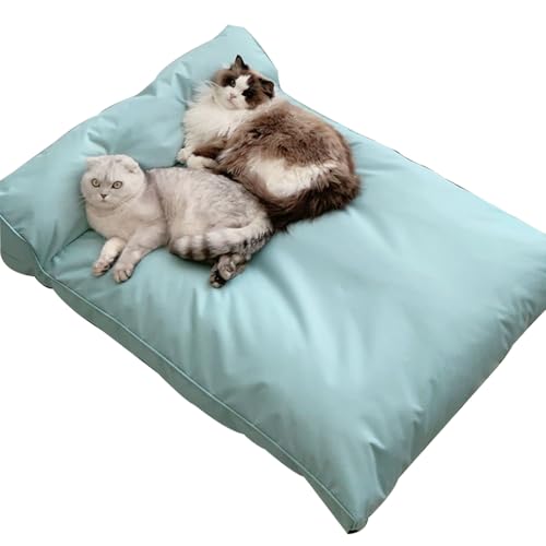 RUYICZB wasserdichte orthopädische Hundebetten, rechteckiges Hundebett mit abnehmbarem Bezug und Rutschfester Unterseite, Haustierbett mit Nackenrolle,Grün,76x50cm RUYICZB wasserdichte orthopädische Hundebetten, rechteckiges Hundebett mit abnehmbarem Bezug und Rutschfester Unterseite, Haustierbett mit Nackenrolle,Grün,76x50cm von RUYICZB
