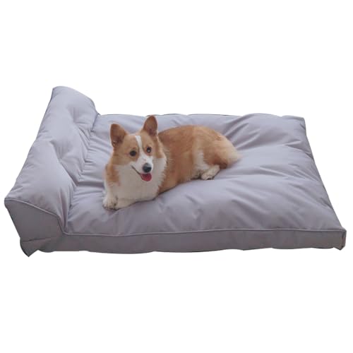 RUYICZB wasserdichte orthopädische Hundebetten, rechteckiges Hundebett mit abnehmbarem Bezug und Rutschfester Unterseite, Haustierbett mit Nackenrolle,Lila,102x80cm RUYICZB wasserdichte orthopädische Hundebetten, rechteckiges Hundebett mit abnehmbarem Bezug und Rutschfester Unterseite, Haustierbett mit Nackenrolle,Lila,102x80cm von RUYICZB