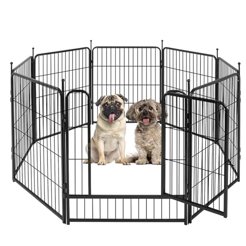 RUYICZB Welpenauslauf Welpenlaufstall Hundezaun Camping Mit Türen Laufstall Hund Hundelaufstall Für Wohnung Drinnen & Draußen Laufstall Für Hund,Kaninchen,Meerschweinchen,Hasen,8 Panels,31.5in RUYICZB Welpenauslauf Welpenlaufstall Hundezaun Camping Mit Türen Laufstall Hund Hundelaufstall Für Wohnung Drinnen & Draußen Laufstall Für Hund,Kaninchen,Meerschweinchen,Hasen,8 Panels,31.5in von RUYICZB