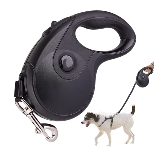 Einziehbare Leine | Hundeleine Große Hunde,Kleine Hundeleine mit ergonomischem, rutschfestem Griff, explosionsgeschützter, elastischer Verriegelung, 360-Grad-Drehung ohne Verklemmen Rvckvs von RVCKVS