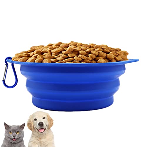 Zusammenklappbare Hundenäpfe | Tragbare Wassernäpfe für Katzen und Hunde | Erweiterbarer Futternapf für Haustiere mit Karabiner zum Gehen, Parken, Wandern Rvckvs von RVCKVS