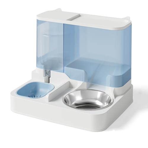 Automatischer Katzennapf, Wasserspender, Edelstahlnapf, Keramiknapf, Katzennapf, Nass- und Trockentrennung, leicht zu zerlegen und zu waschen B1,L Automatischer Katzennapf, Wasserspender, Edelstahlnapf, Keramiknapf, Katzennapf, Nass- und Trockentrennung, leicht zu zerlegen und zu waschen B1,L von RVGVPMAMTZ