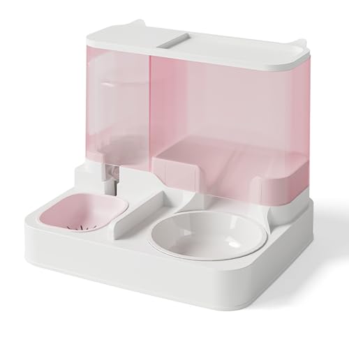Automatischer Katzennapf, Wasserspender, Edelstahlnapf, Keramiknapf, Katzennapf, Nass- und Trockentrennung, leicht zu zerlegen und zu waschen C1,L Automatischer Katzennapf, Wasserspender, Edelstahlnapf, Keramiknapf, Katzennapf, Nass- und Trockentrennung, leicht zu zerlegen und zu waschen C1,L von RVGVPMAMTZ