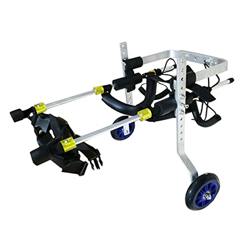 RXBD 2-Rad-Hunderollstuhl, Einstellbarer Hunde- / Welpen-Rehabilitationswagen, für Haustiere Behinderte Hinterbeine gehen, leichte Montage (Size : Medium Dog-Large) von RXBD