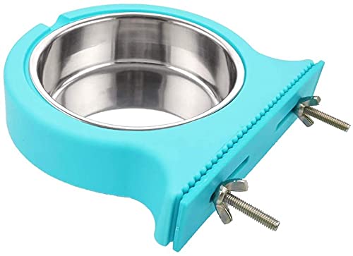 RXL Pet supplies Crate Dog Bowl,Removable Stainless Steel Dog Bowl Hanging Pet Cage Bowl Coop Cup Large Water Food Bowl for Dogs Cats Rabbits (Size : S) von RXL