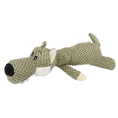 RXMORI Hunde-Quietschspielzeug, Stofftier-Plüschspielzeug für Welpen, Zahnreinigung, Interaktives Welpenspielzeug, Niedliches Wolfsform-Plüsch-Kauspielzeug für Kleine und RXMORI Hunde-Quietschspielzeug, Stofftier-Plüschspielzeug für Welpen, Zahnreinigung, Interaktives Welpenspielzeug, Niedliches Wolfsform-Plüsch-Kauspielzeug für Kleine und von RXMORI