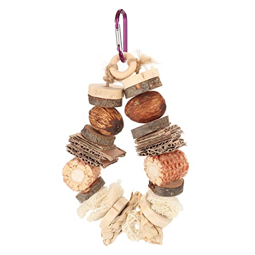 RXMORI Vogel-Kauspielzeug, Schnabelschleifen, Bissfest, Langeweile Lindernd, Papageienkäfig-Spielzeug mit Haken für Nymphensittiche, Turteltauben RXMORI Vogel-Kauspielzeug, Schnabelschleifen, Bissfest, Langeweile Lindernd, Papageienkäfig-Spielzeug mit Haken für Nymphensittiche, Turteltauben von RXMORI
