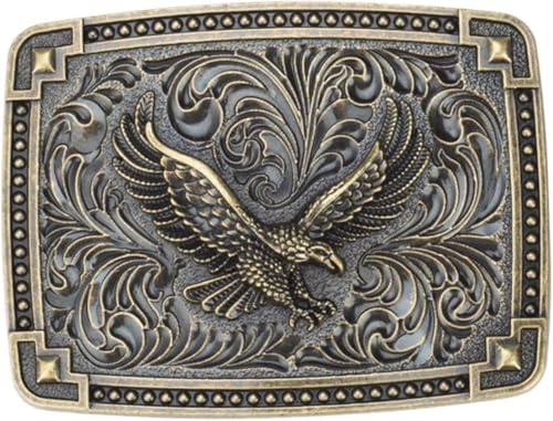 Gürtelschnallen for Herren, Ersatzgürtelschnallen, Western-Cowboy-Gürtelschnallen, 1 Stück, Gürtelschnalle im Vintage-Stil for Mann und Frau, Adlermuster, Legierungsmaterial, Jeans-Zubehör(Bronze) Gürtelschnallen for Herren, Ersatzgürtelschnallen, Western-Cowboy-Gürtelschnallen, 1 Stück, Gürtelschnalle im Vintage-Stil for Mann und Frau, Adlermuster, Legierungsmaterial, Jeans-Zubehör(Bronze) von RYRYR