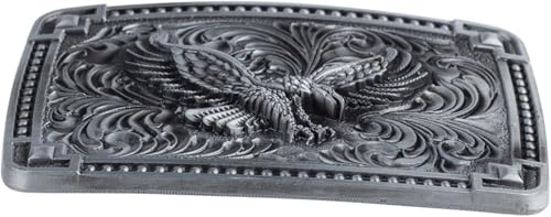 Gürtelschnallen for Herren, Ersatzgürtelschnallen, Western-Cowboy-Gürtelschnallen, 1 Stück, Gürtelschnalle im Vintage-Stil for Mann und Frau, Adlermuster, Legierungsmaterial, Jeans-Zubehör(Black) Gürtelschnallen for Herren, Ersatzgürtelschnallen, Western-Cowboy-Gürtelschnallen, 1 Stück, Gürtelschnalle im Vintage-Stil for Mann und Frau, Adlermuster, Legierungsmaterial, Jeans-Zubehör(Black) von RYRYR