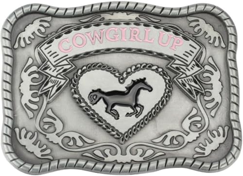 Gürtelschnallen for Herren, Gürtelschnallenersatz, Western-Cowboy-Gürtelschnallen, 1 Stück, Western-Stil, Cowgirl-Legierung, Gürtelschnalle, 3,8 cm, Ledergürtelschnallen(Square Color) von RYRYR