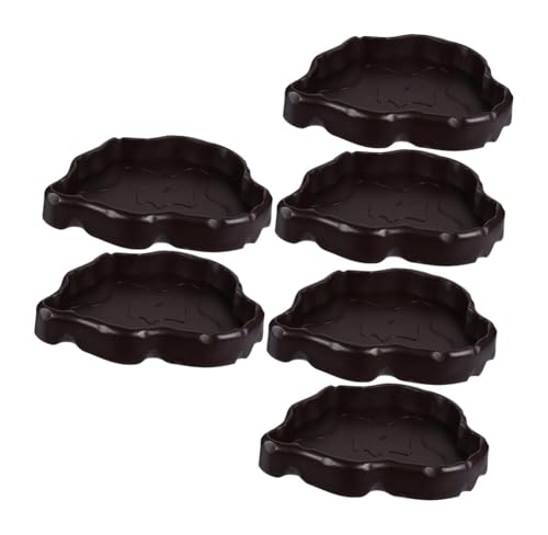 Reptilien-Wassernapf, Futternapf, Wurmfutterspender, groß, 6 Stück, Futternapf, Trinkschale, Harz, for Eidechsen und Geckos von RYRYR