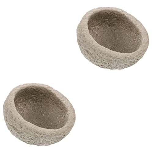 Wassernapf for Reptilien, Futternapf, Wurmfutterspender groß, Fütterung 2 Stück Bartagamen-Terrarium Bogen-Terrarium Wassernapf for Reptilien, Futternapf, Wurmfutterspender groß, Fütterung 2 Stück Bartagamen-Terrarium Bogen-Terrarium von RYRYR