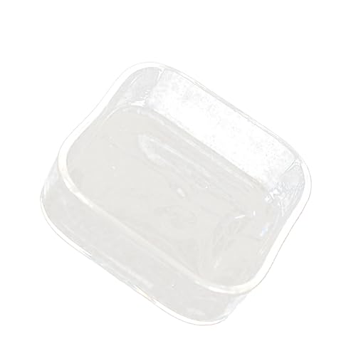 Wassernapf for Reptilien, Futternapf, groß, for die Fütterung von Garnelen aus Glas, rund, transparent, 1 Stück von RYRYR