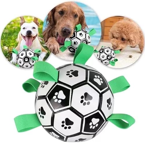RZXBB Interaktives Hundespielzeug Ball,Hundeball UnzerstöRbar Mit Greif-Laschen,Hunde Spielsachen Für Kleine Mittlere GroßE Hunde von RZXBB