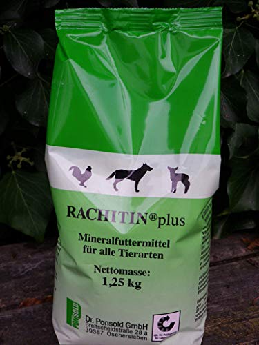 RACHITIN® Plus Mineralfuttermittel für alle Tiere 1,25 kg Tüte (2X 1,25kg) von Rachitin