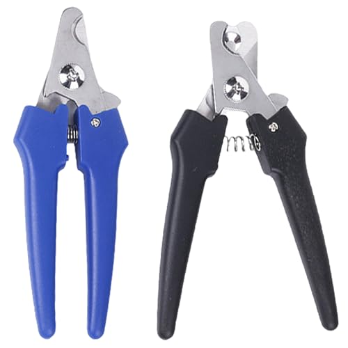 Rachlicy Haustiernagel -Clippers 2pcs Edelstahl -Katzenklauen -Klipper mit Nicht schlupfhaftem Griff leicht zu reinigen Hundenagel Trimmer von Rachlicy