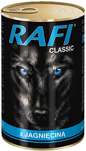 Rafi 20x1240g Mix Rind + Lamm + Truthahn + Wild+ Geflügel Nassfutter Hundefutter von DOLINA NOTECI