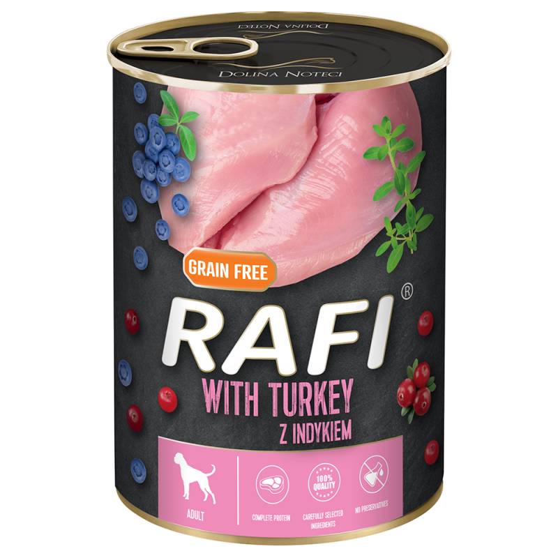 Rafi Adult 24 x 400 g - mit Truthahn, Blaubeere und Cranberry von Rafi