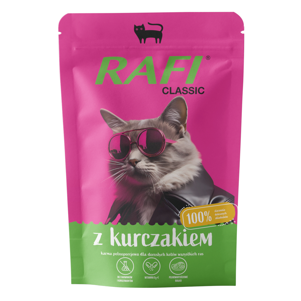 Rafi Cat Classic 10 x 100 g - Huhn von Rafi