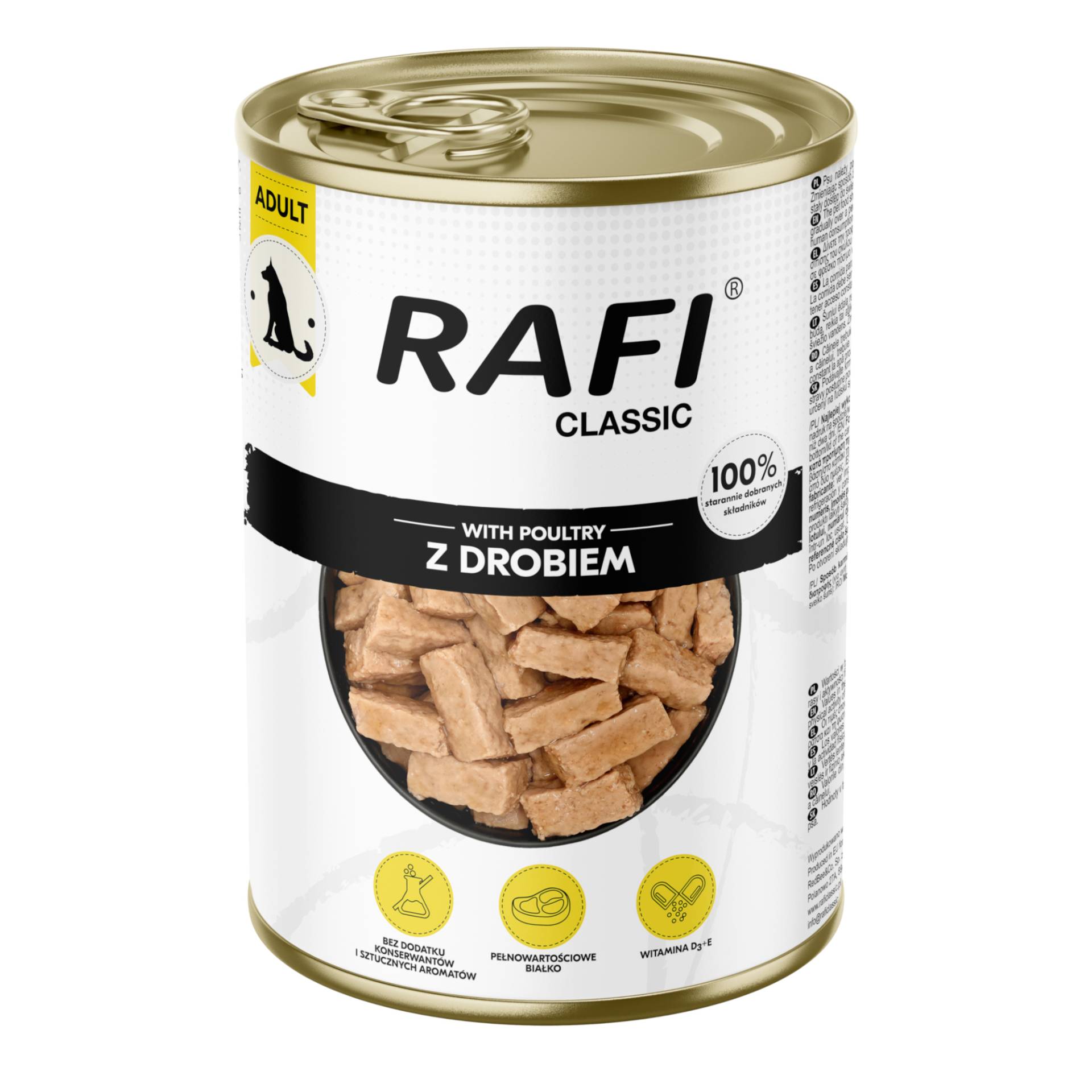 Rafi Dog 6 x 1240 g - mit Huhn von Rafi