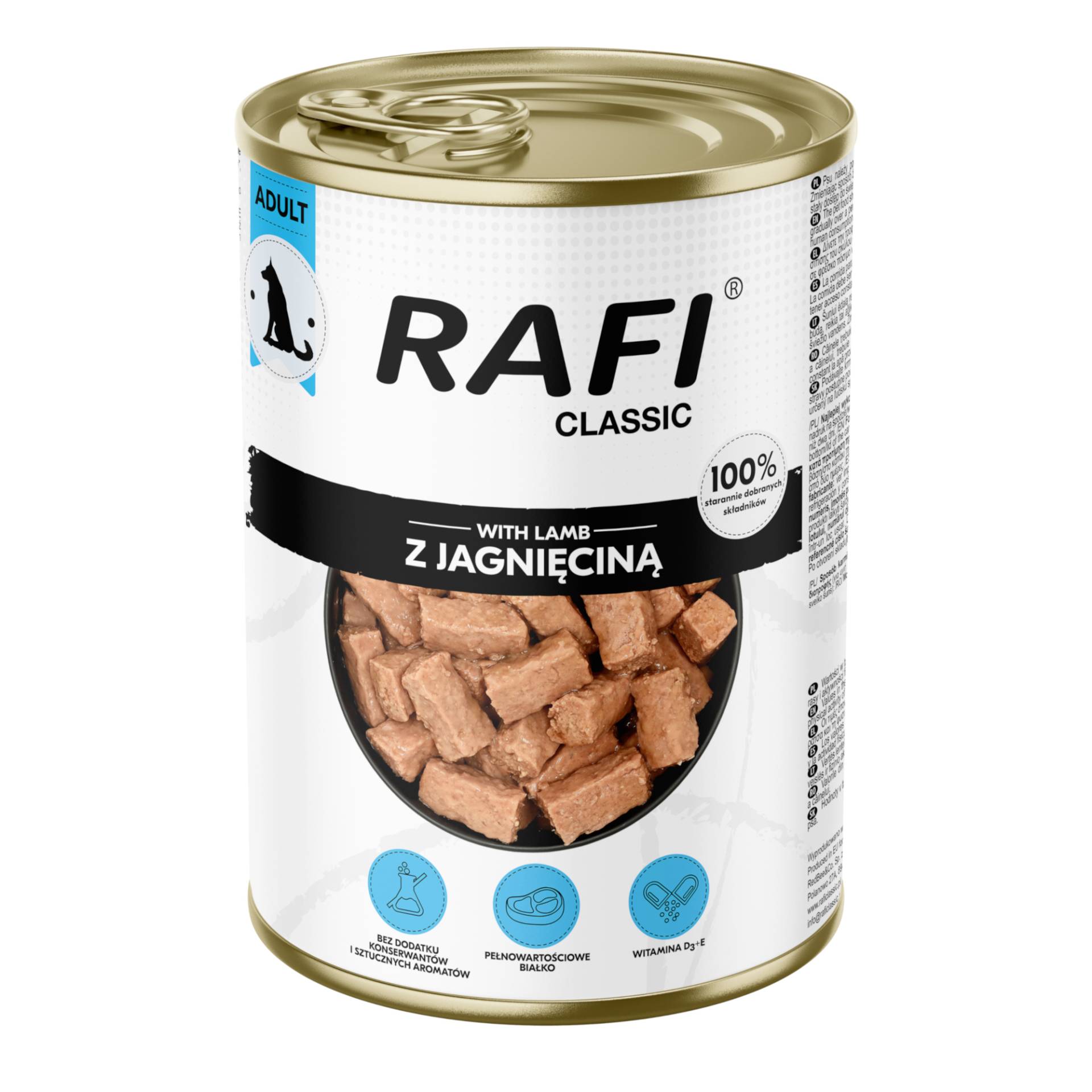 Rafi Dog 6 x 1240 g - mit Lamm von Rafi