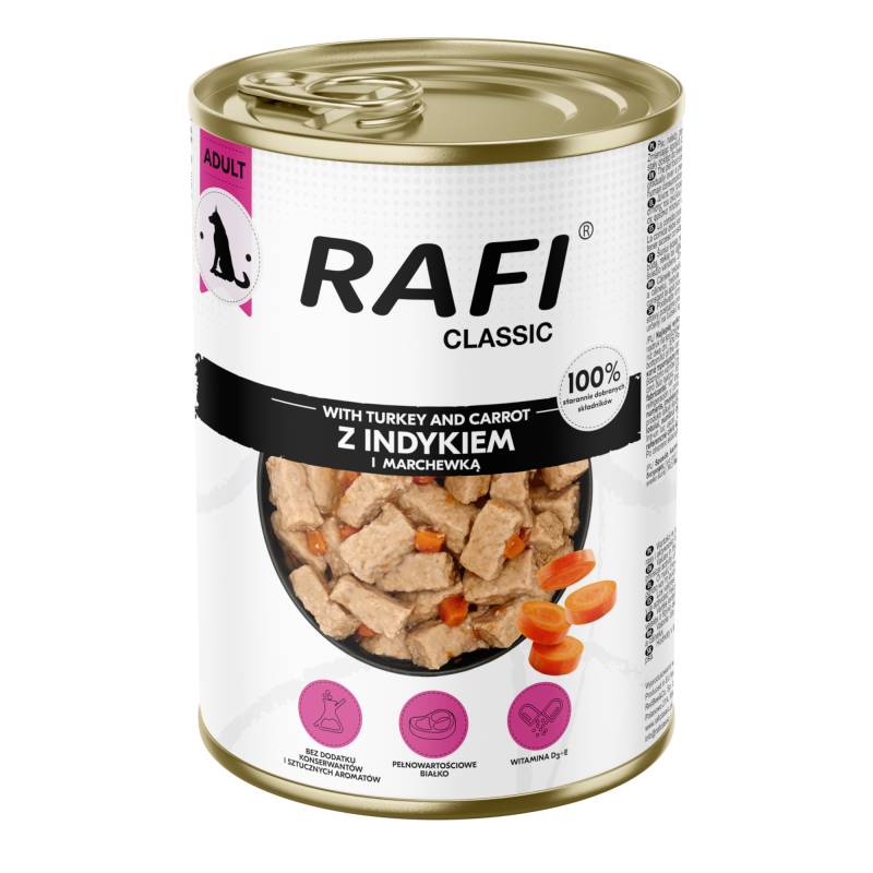 Rafi Dog 6 x 1240 g - mit Truthahn von Rafi