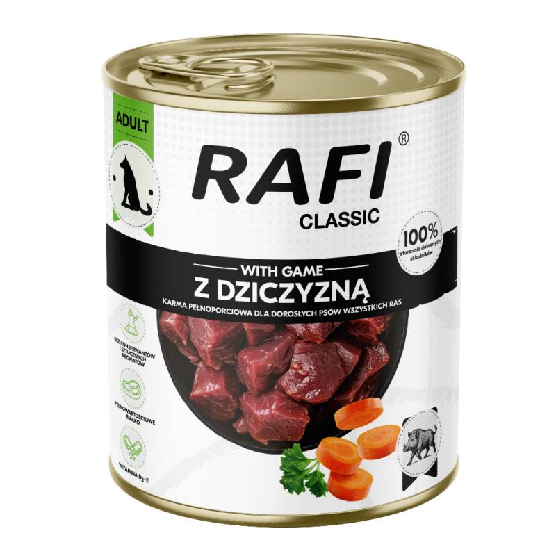 Rafi Dog Classic 12 x 800 g - Wild von Rafi
