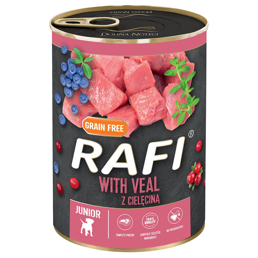 Rafi Junior Pastete 24 x 400 g - mit Kalbfleisch, Cranberry und Blaubeere Rafi Junior Pastete 24 x 400 g - mit Kalbfleisch, Cranberry und Blaubeere von Rafi