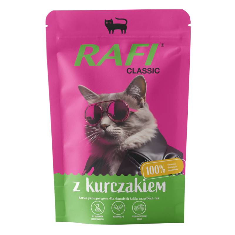 Sparpaket Rafi Cat Classic 20 x 100 g - Huhn Sparpaket Rafi Cat Classic 20 x 100 g - Huhn von Rafi